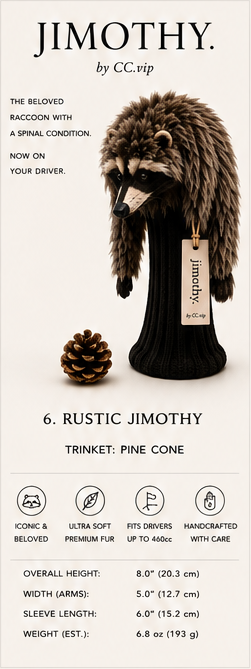Jimothy Driver Headcover · Exclusive Drop Vol. 001